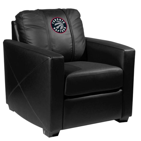 Silver Club Chair with Toronto Raptors Logo