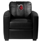 Silver Club Chair with Rutgers Scarlet Knights Head Logo