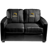 Silver Loveseat with University of Southern Mississippi Logo