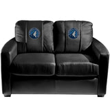 Silver Loveseat with Minnesota Timberwolves Primary Logo