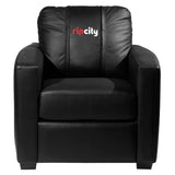 Silver Club Chair with Portland Trailblazers Alternate Logo