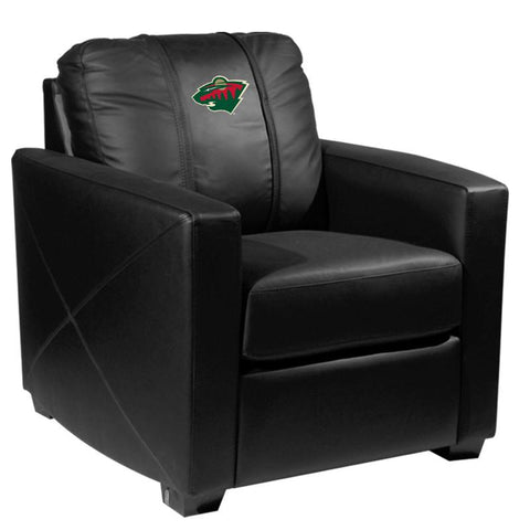 Silver Club Chair with Minnesota Wild Logo