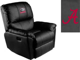 Rocker Recliner with Alabama Crimson Tide Elephant Logo