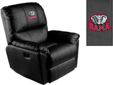 Rocker Recliner with Alabama Crimson Tide Elephant Logo