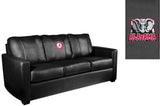 Silver Sofa with Alabama Crimson Tide Logo
