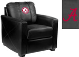 Silver Club Chair with Alabama Crimson Tide Logo