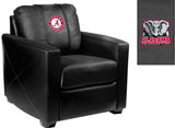 Silver Club Chair with Alabama Crimson Tide Logo