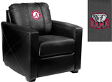 Silver Club Chair with Alabama Crimson Tide Logo