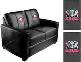 Silver Loveseat with Alabama Crimson Tide Logo