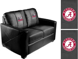Silver Loveseat with Alabama Crimson Tide Elephant Logo