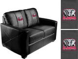 Silver Loveseat with Alabama Crimson Tide Bama Logo