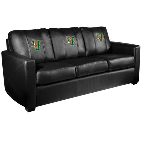 Silver Sofa with Vermont Catamounts Logo