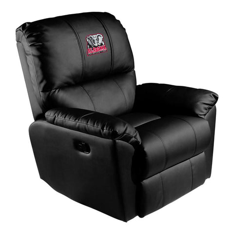 Rocker Recliner with Alabama Crimson Tide Elephant Logo
