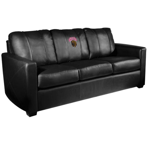 Silver Sofa with Montana Grizzlies Logo
