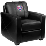 Silver Club Chair with Philadelphia Phillies Logo