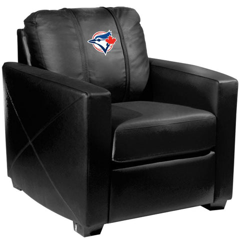 Silver Club Chair with Toronto Blue Jays Secondary