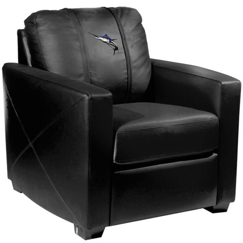 Silver Club Chair with Marlin Logo