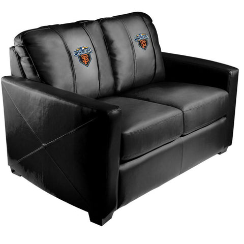 Silver Loveseat with San Francisco Giants Champs'10