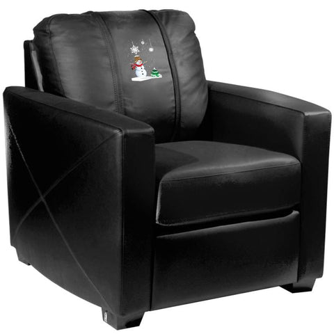 Silver Club Chair with Snowman Logo