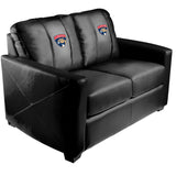 Silver Loveseat with Florida Panthers Logo