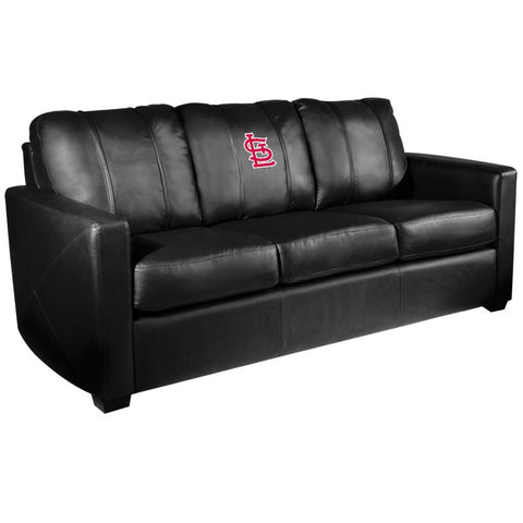 Silver Sofa with St Louis Cardinals Secondary