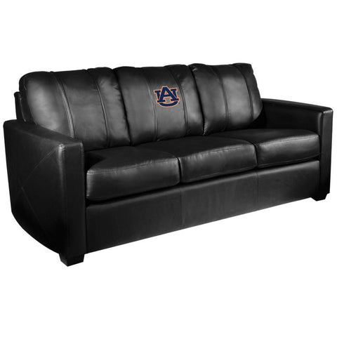 Silver Sofa with Auburn Tigers Logo