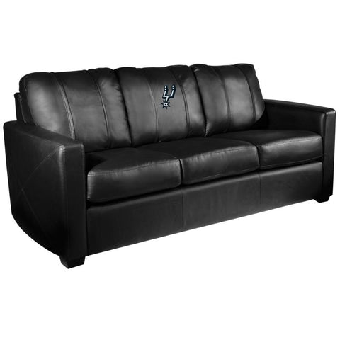 Silver Sofa with San Antonio Spurs Primary Logo