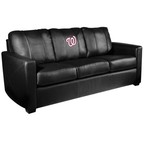 Silver Sofa with Washington Nationals Secondary