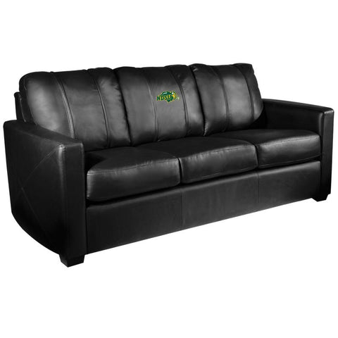 Silver Sofa with North Dakota State Bison Primary Logo