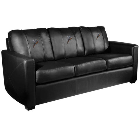Silver Sofa with Pheasant Flushing Logo