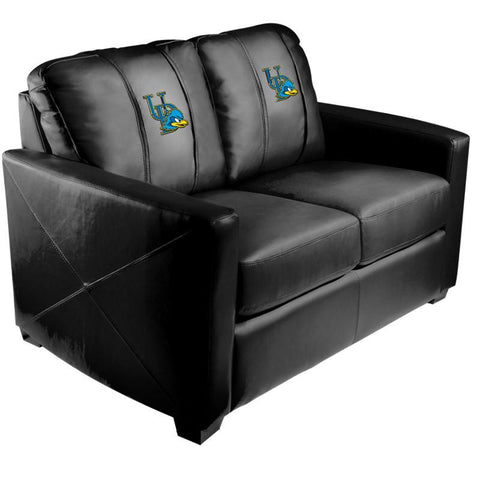 Silver Loveseat with Delaware Blue Hens Logo