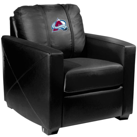 Silver Club Chair with Colorado Avalanche Logo
