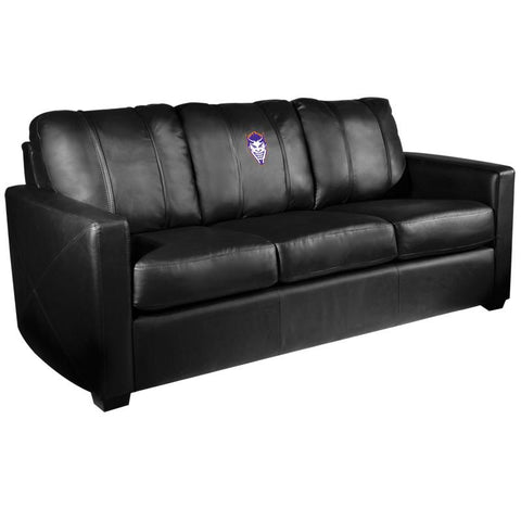 Silver Sofa with Northwestern State Demon Head Logo