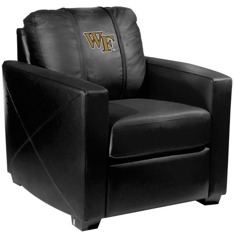 Silver Club Chair with Wake Forest Demon Deacons Logo