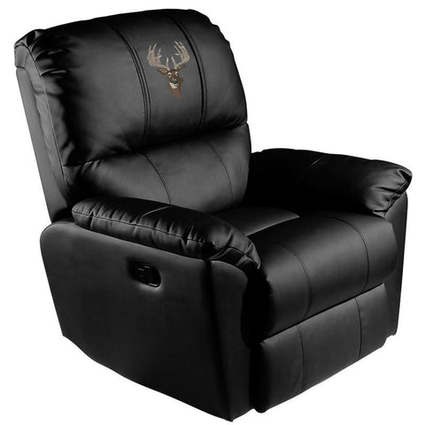 Rocker Recliner with Deer Head-Whitetail Logo