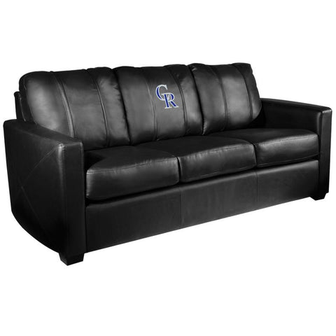 Silver Sofa with Colorado Rockies Secondary