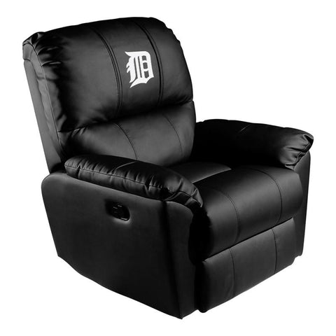Rocker Recliner with Detroit Tigers White Logo