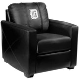 Silver Club Chair with Detroit Tigers White