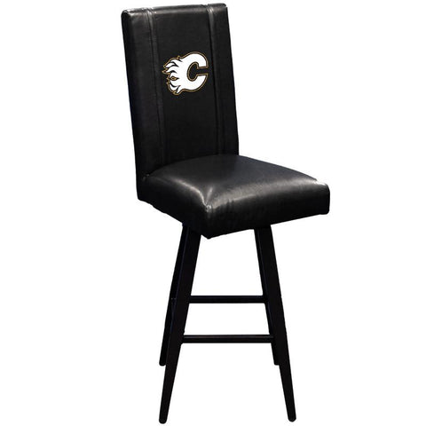 Swivel Bar Stool 2000 with Calgary Flames White Logo