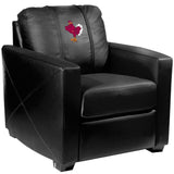 Silver Club Chair with Virginia Tech Hokies Stand Logo