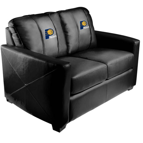 Silver Loveseat Indiana Pacers Logo