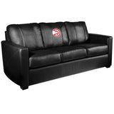 Silver Sofa with Atlanta Hawks Logo