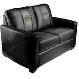 Silver Loveseat with New York Knicks Secondary