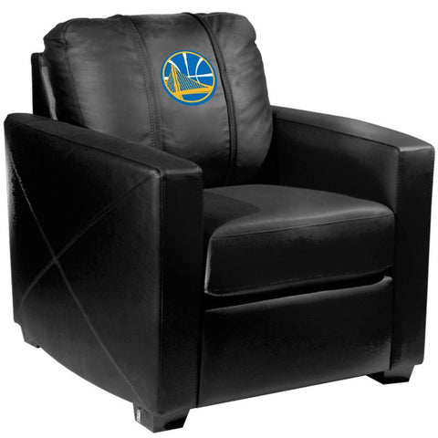 Silver Club Chair with Golden State Warriors Logo
