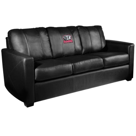 Silver Sofa with Alabama Crimson Tide Elephant Logo