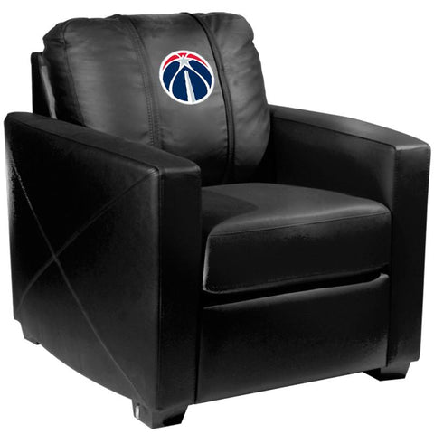 Silver Club Chair with Washington Wizards Primary Logo