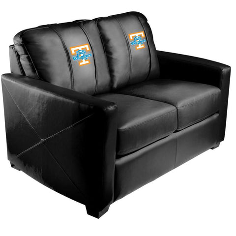 Silver Loveseat with Tennessee Lady Volunteers Logo