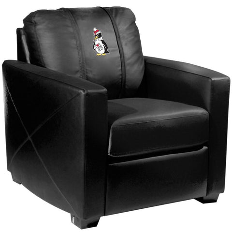 Silver Club Chair with Youngstown State Penguins Logo