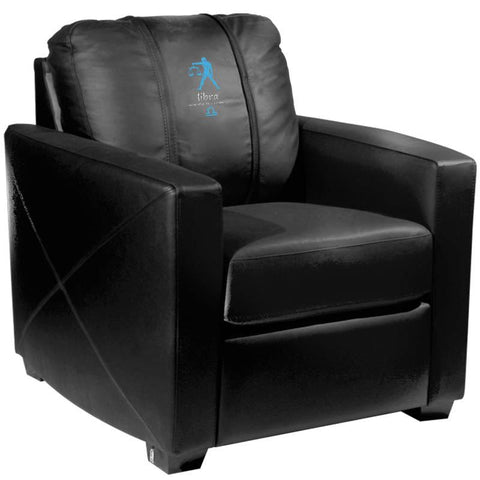 Silver Club Chair with Libra Blue Logo