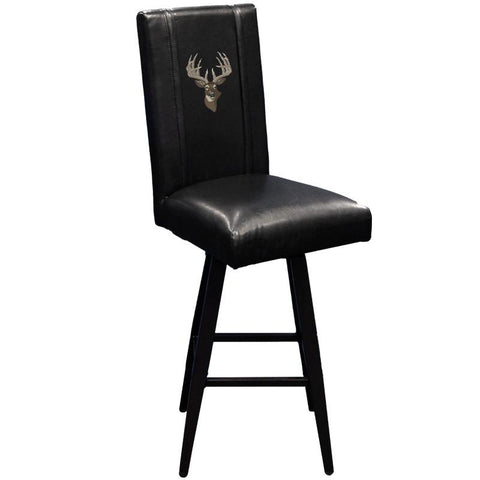 Swivel Bar Stool 2000 with Deer Head-Whitetail Logo